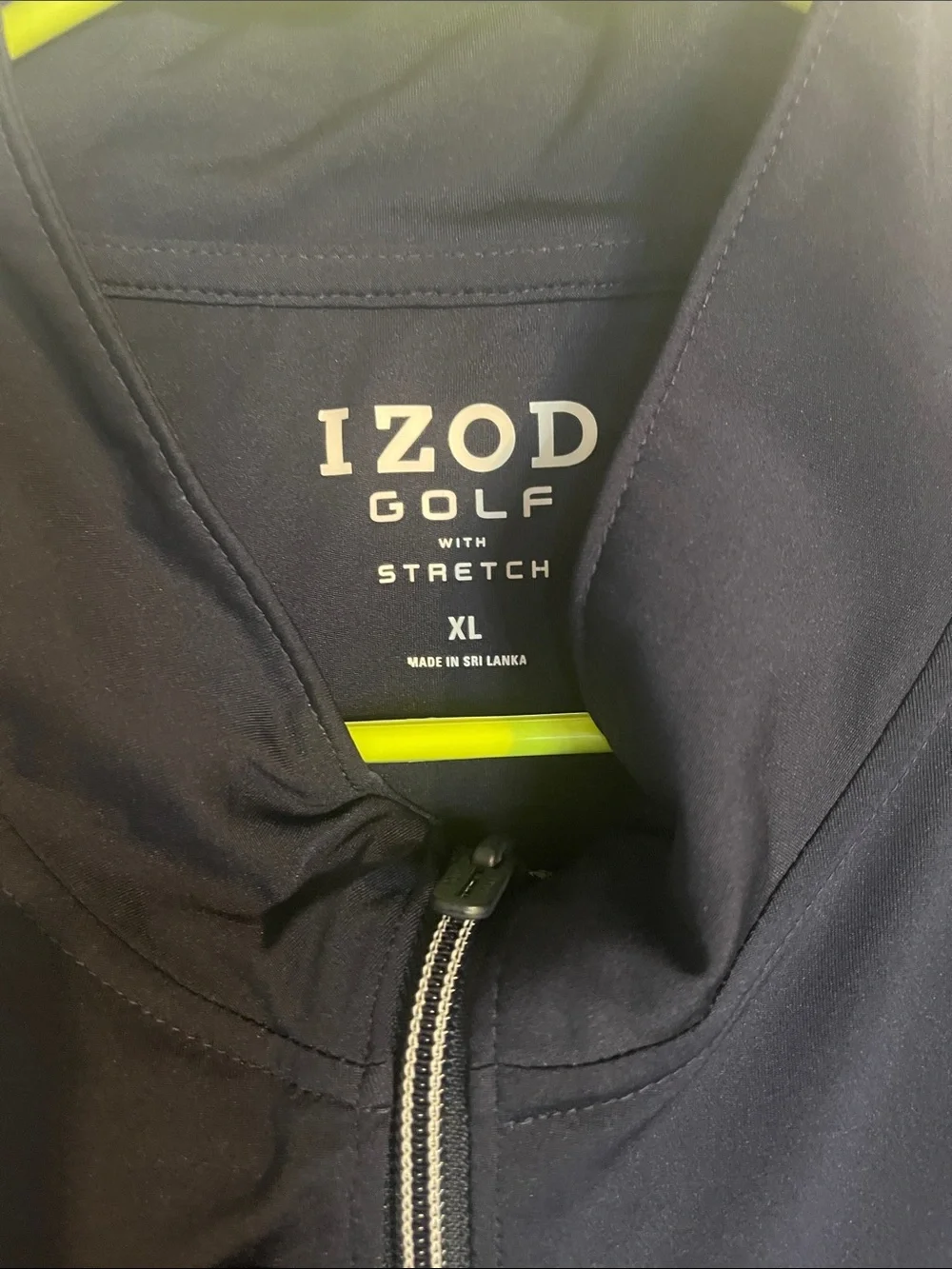 Izod Navy Full-Zip Golf Jacket